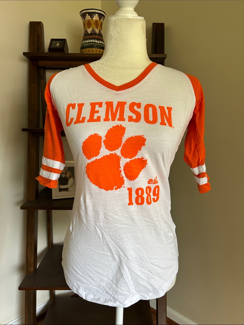 Champion Elite Clemson V-Neck Tee *Fits like a Small*